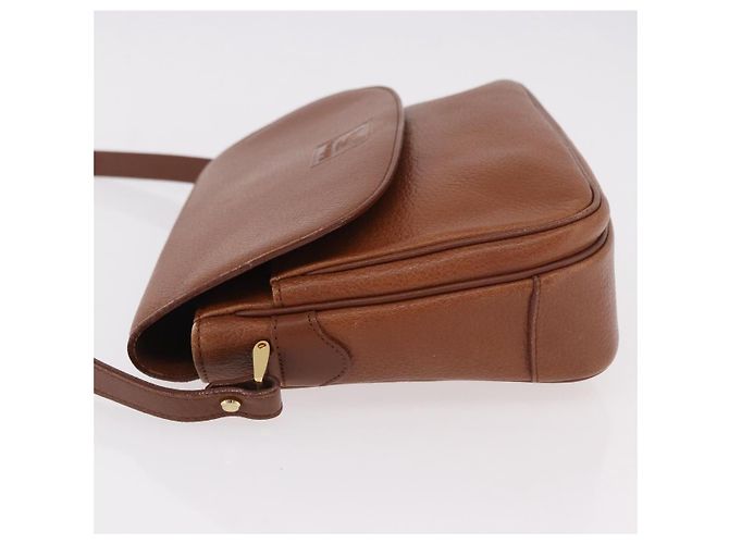 Borsa a tracolla Burberry in pelle marrone oro Auth ep14772 D'oro - vista 4
