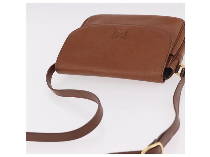 Borsa a tracolla Burberry in pelle marrone oro Auth ep14772 D'oro - vista 6