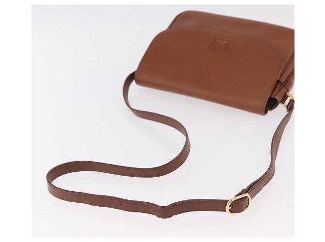 Borsa a tracolla Burberry in pelle marrone oro Auth ep14772 D'oro - vista 7