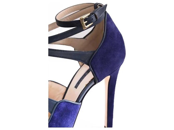 Elie Saab Blaue Absätze - Ansicht 4