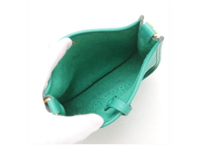Hermès Evelyne 16 TPM Taurillon Clemence Leather Amazone Hobo Crossbody Vale Jade Verde - vista 6