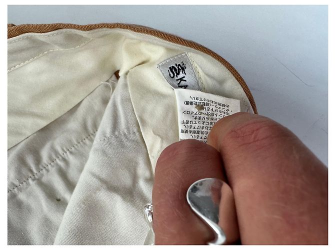Autre Marque Pantaloni in misto cotone vintage Kansai Yamamoto Tan M - vista 11