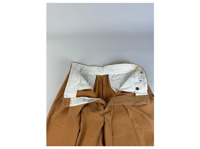 Autre Marque Pantaloni in misto cotone vintage Kansai Yamamoto Tan M - vista 12