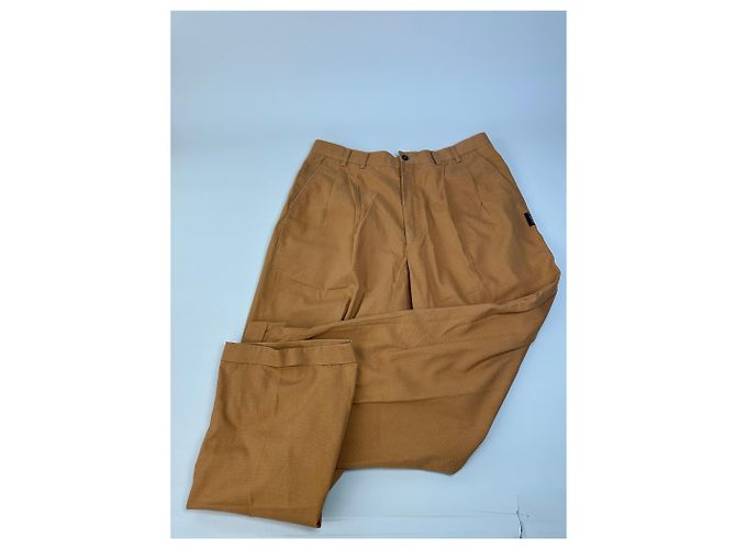 Autre Marque Pantaloni in misto cotone vintage Kansai Yamamoto Tan M - vista 2