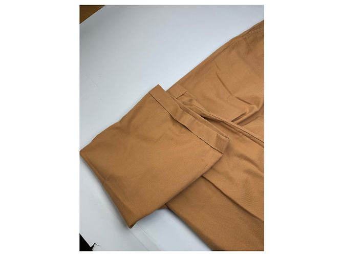 Autre Marque Pantaloni in misto cotone vintage Kansai Yamamoto Tan M - vista 6