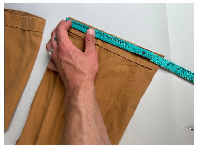 Autre Marque Pantaloni in misto cotone vintage Kansai Yamamoto Tan M - vista 8
