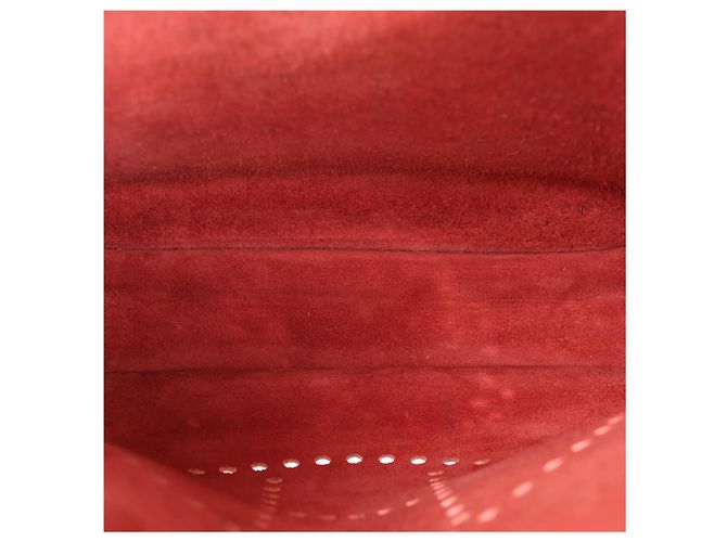 Evelyne Hermès Hermes Evelyn 2 33 GM Taurillon Clemence in Rouge H: 2004 Rosso - vista 14