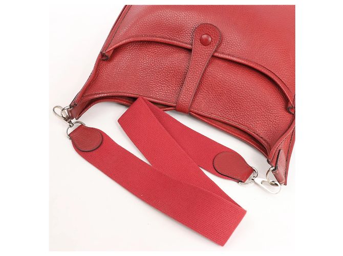 Evelyne Hermès Hermes Evelyn 2 33 GM Taurillon Clemence in Rouge H: 2004 Rosso - vista 4