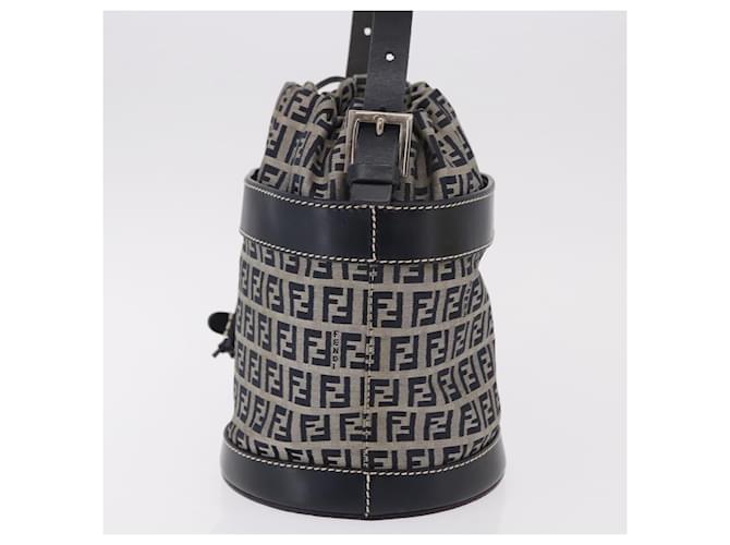 Fendi Zucchino Canvas medium Blu navy - vista 3