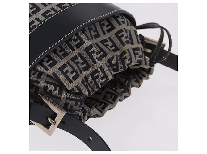 Fendi Zucchino Canvas medium Blu navy - vista 6