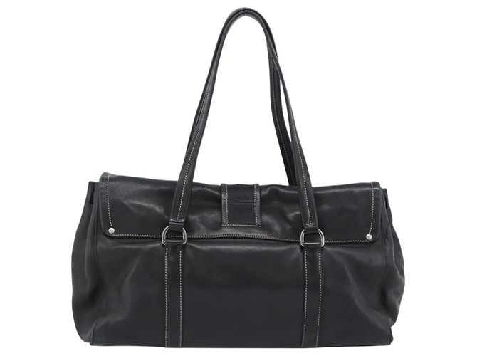Cabas convertible Prada Saffiano Leather Saffiano Leather Tall Noir - vue 3