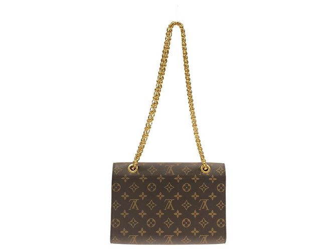 Borsa a Spalla Louis Vuitton Monogram Victoire M41730 Marrone Nero - vista 2