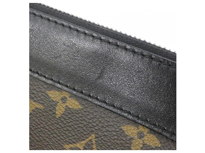 Borsa Louis Vuitton Monogram Macassar Pochette To Go M82079 Marrone Nero - vista 5
