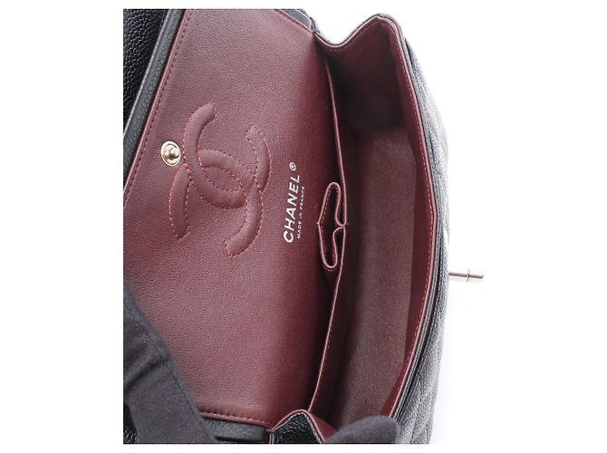 Borsa a Spalla Chanel Matelassé Double Flap Nero - vista 3