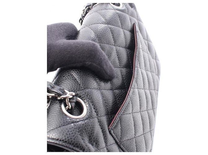Borsa a Spalla Chanel Matelassé Double Flap Nero - vista 6