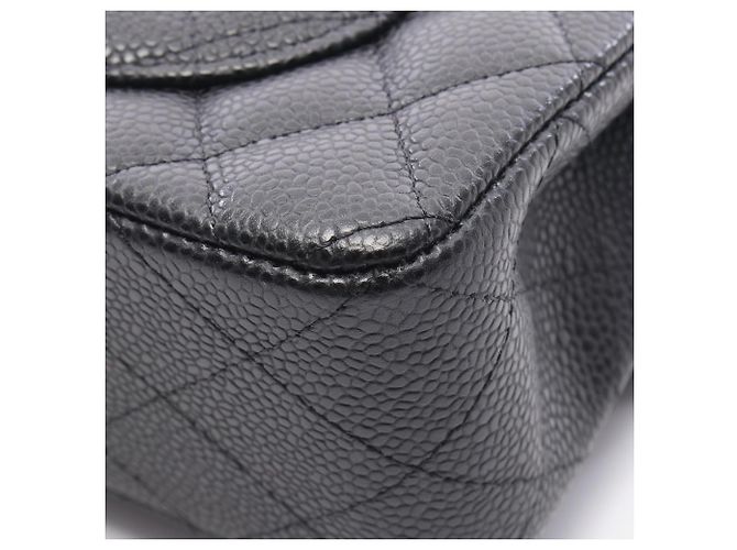 Borsa a Spalla Chanel Matelassé Double Flap Nero - vista 9
