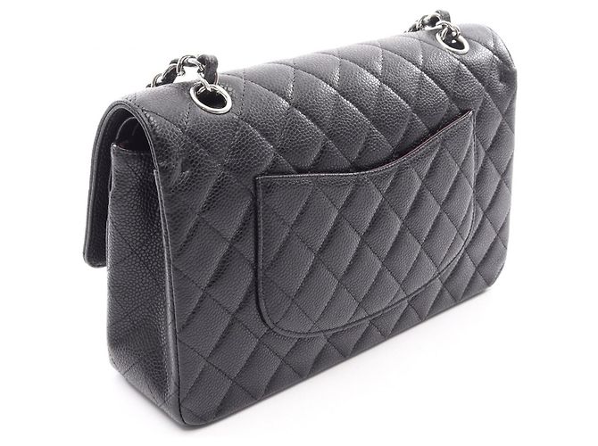 Borsa a Spalla Chanel Matelassé Double Flap Nero - vista 2
