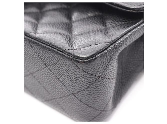 Borsa a Spalla Chanel Matelassé Double Flap Nero - vista 7