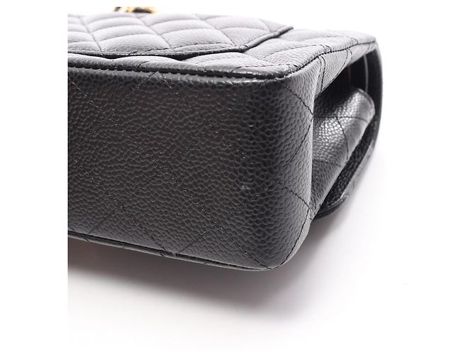 Borsa a tracolla Chanel Matelassé Double Flap Nero - vista 8