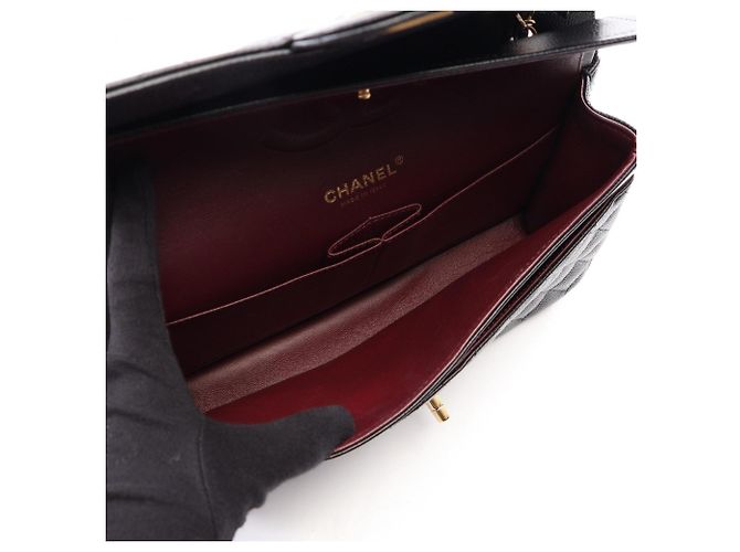 Borsa Chanel Matelassé Double Flap Nero - vista 3