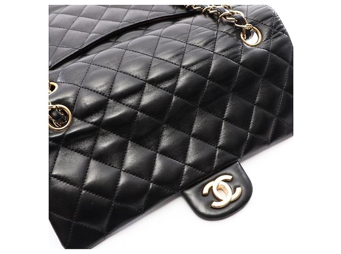 Borsa a tracolla Chanel Matelassé Double Flap Nero - vista 10