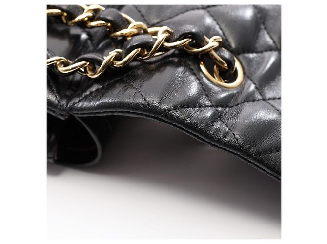 Borsa a tracolla Chanel Matelassé Double Flap Nero - vista 8