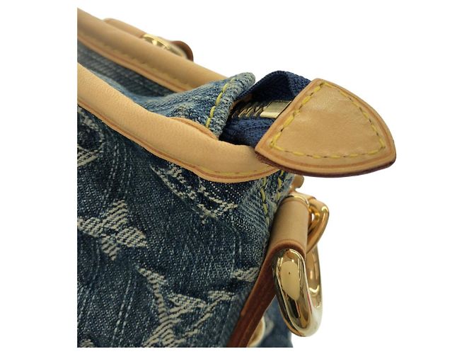 Borsa Louis Vuitton Monogram Denim Neo Cabby MM Blu - vista 4