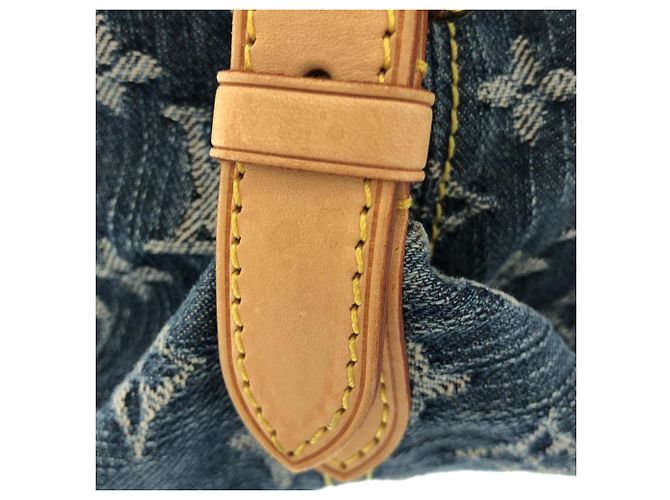 Borsa Louis Vuitton Monogram Denim Neo Cabby MM Blu - vista 5