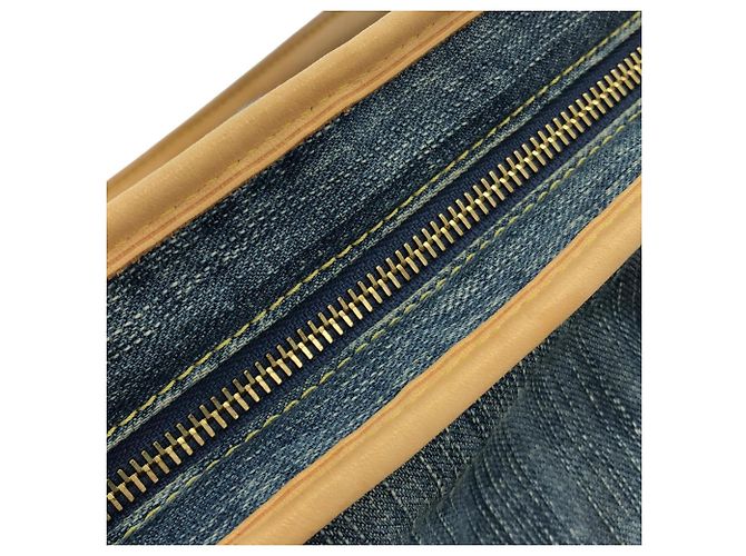 Borsa Louis Vuitton Monogram Denim Neo Cabby MM Blu - vista 6