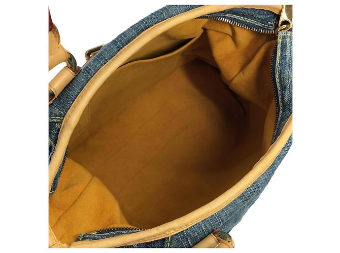 Borsa Louis Vuitton Monogram Denim Neo Cabby MM Blu - vista 8
