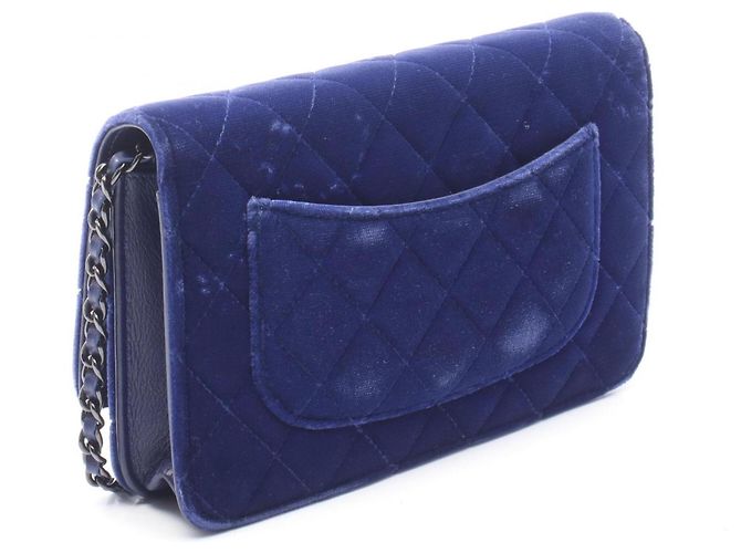Borsa a Spalla Chanel Matelassé Blu - vista 2