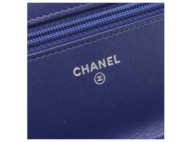 Borsa a Spalla Chanel Matelassé Blu - vista 4