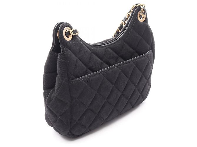 Borsa Hobo Chanel Matelassé Small Nero - vista 2