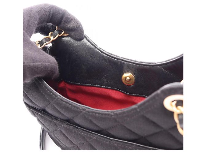 Borsa Hobo Chanel Matelassé Small Nero - vista 8