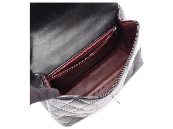 Borsa Chanel Matelassé con manico superiore Nero - vista 3
