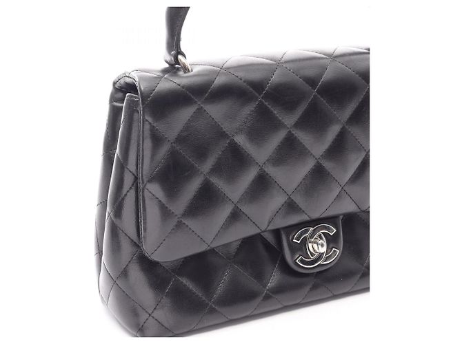 Borsa Chanel Matelassé con manico superiore Nero - vista 9