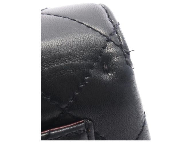 Borsa Chanel Matelassé in agnello nero - vista 10