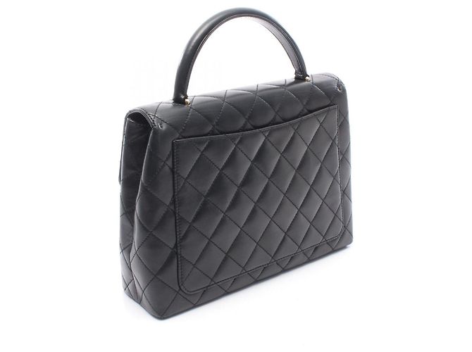 Borsa Chanel Matelassé in agnello nero - vista 2