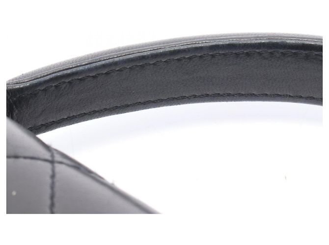 Borsa Chanel Matelassé in agnello nero - vista 8