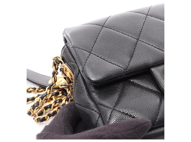 Borsa Chanel Matelassé Mini Flap Nero - vista 9