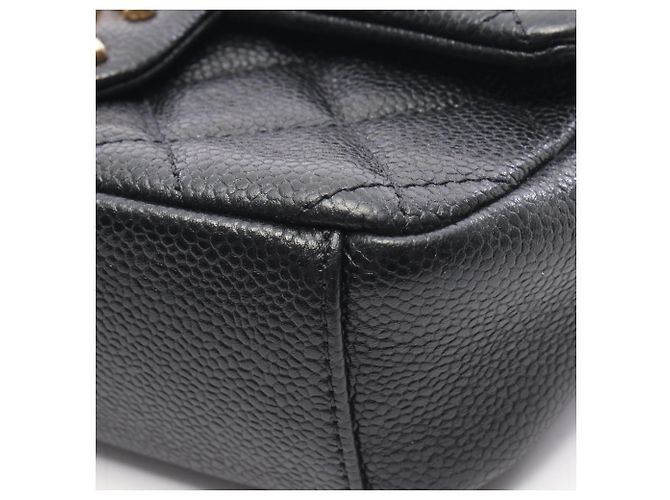 Borsa a Spalla Chanel Mini Matelassé Nero - vista 6