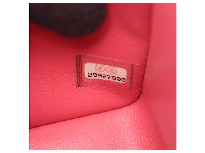 Borsa a Spalla Chanel Mini Matelassé Rosa - vista 5