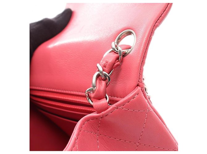 Borsa a Spalla Chanel Mini Matelassé Rosa - vista 9