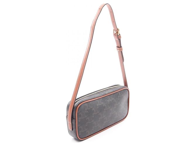 Céline Borsa a tracolla mini Celine Cuile Triomphe Marrone Nero - vista 2