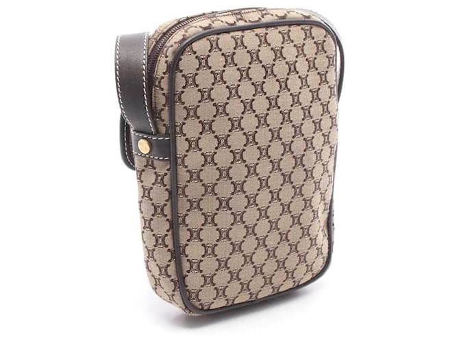 Céline Borsa a Spalla Celine Macadam Marrone Beige - vista 2