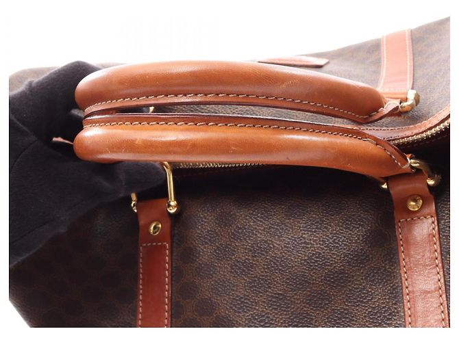 Céline Bolso Tote Celine Macadam Castaño - vista 11