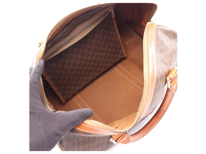 Céline Bolso Tote Celine Macadam Castaño - vista 3