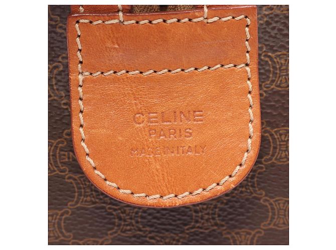 Céline Bolso Tote Celine Macadam Castaño - vista 4
