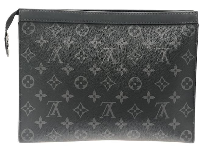 Louis Vuitton Monogram Eclipse Pochette Voyage MM Nero - vista 2