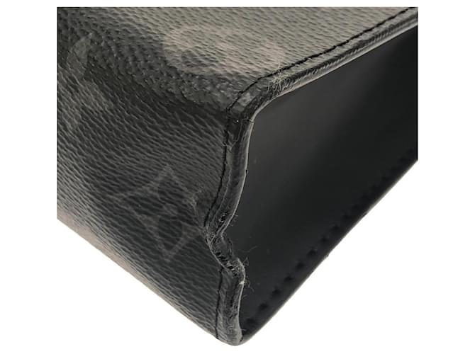 Louis Vuitton Monogram Eclipse Pochette Voyage MM Nero - vista 3
